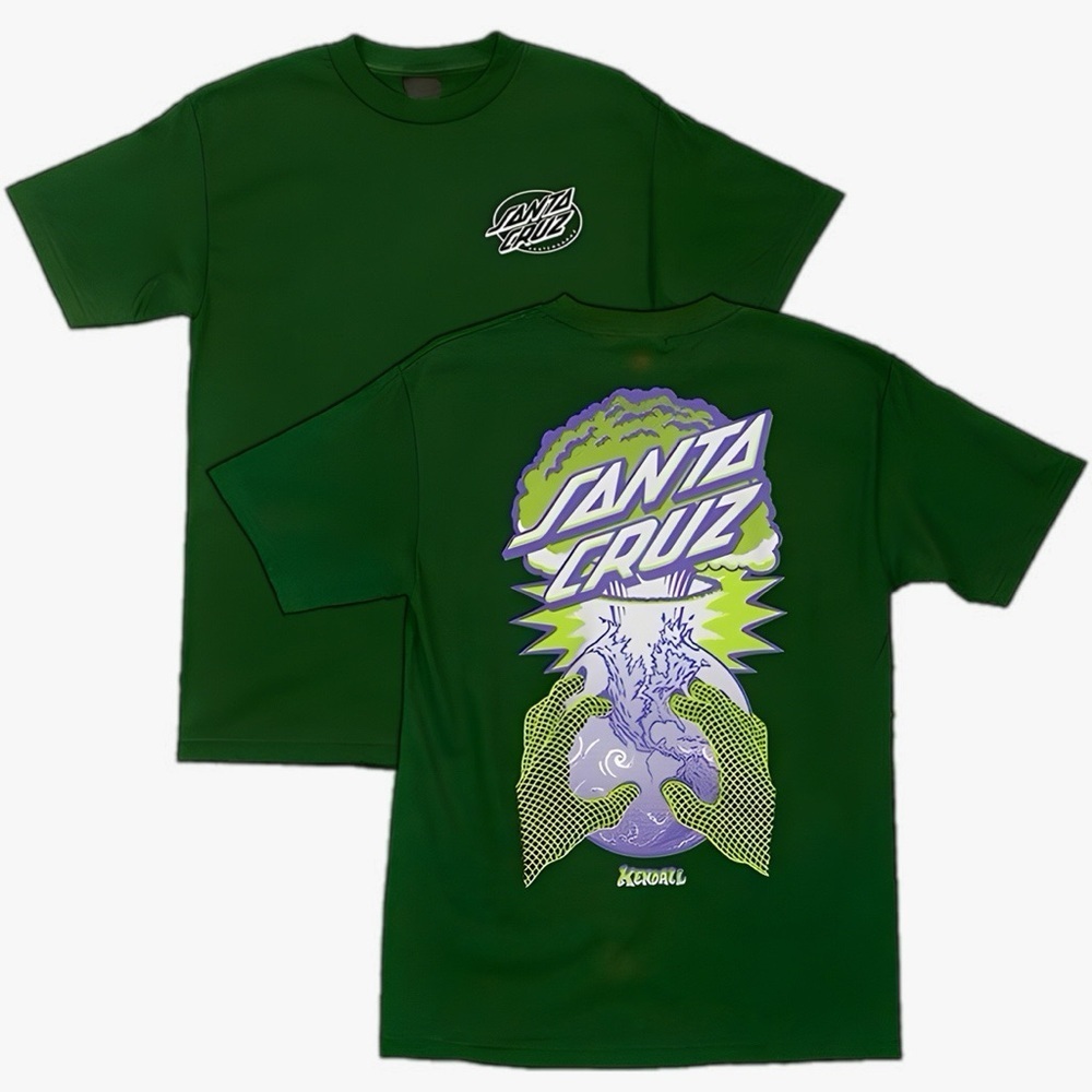 Santa Cruz Crystal Ball Print Graphic T Shirt Mens Size Medium